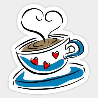 Love Coffee Sticker